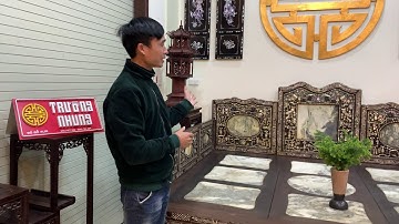 Giường Khảm Ốc Cổ Xưa Đất Việt - Sập Gụ Tủ Chè Đẹp - Bàn Ghế Phòng Khách - Tủ Bày Đồ - Trường Kỷ Gỗ