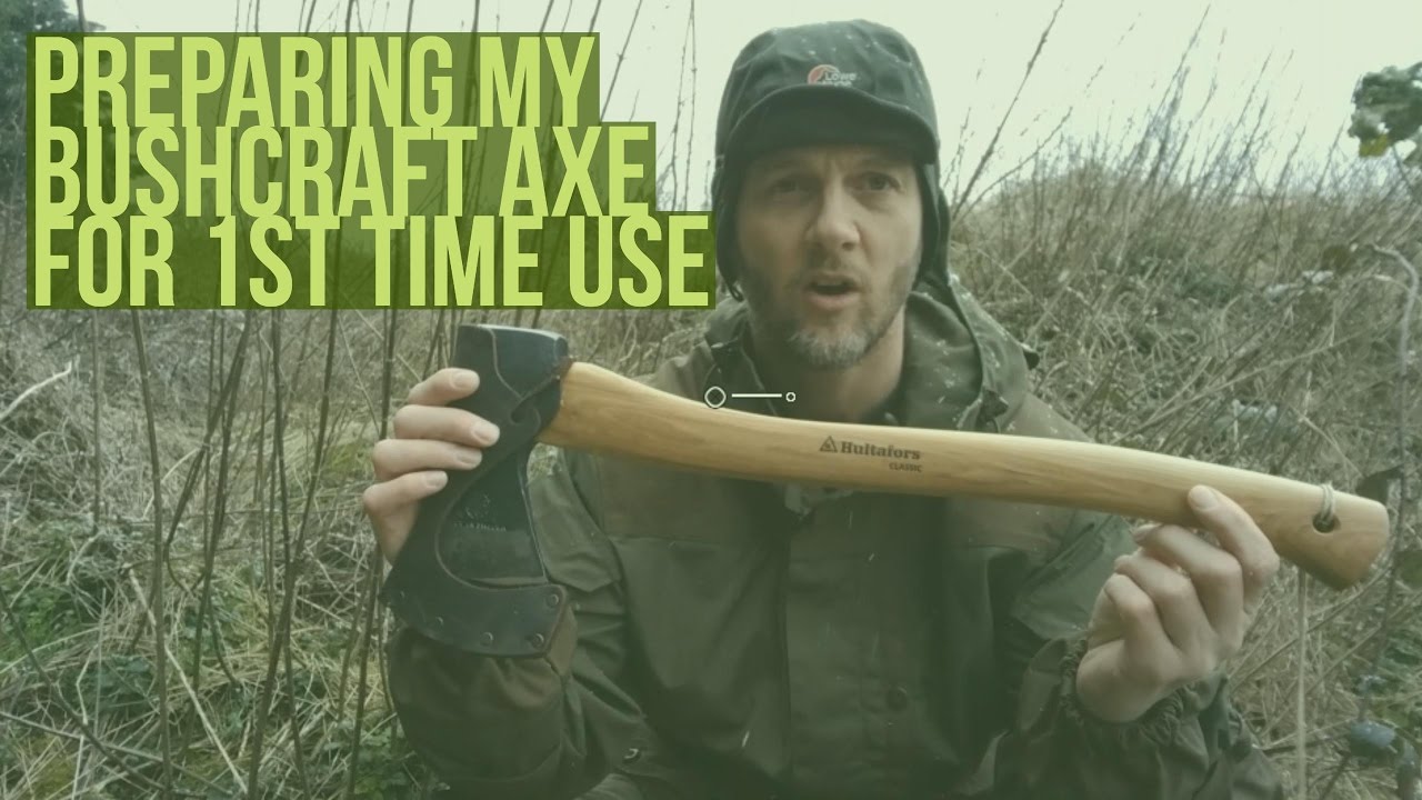 How To Prep Your Bushcraft Axe For 1st Time Use Oiling blade & handle