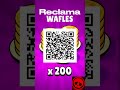Reclama ya 200 Wafles 🧇 del evento de #brawlstars #strangerthings escaneando el código QR ⬇️