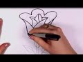 طريقة رسم وردة للاطفال بطريقة سهلة جدا- How to draw a flower for kids