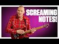 Make it sing! Play tapped HARMONICS like Eddie Van Halen
