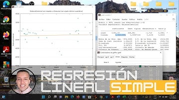 GRETL. ¿Cómo gráficar nuestra recta de regresión lineal?  - Modelo de regresión simple. 7 junio 2022