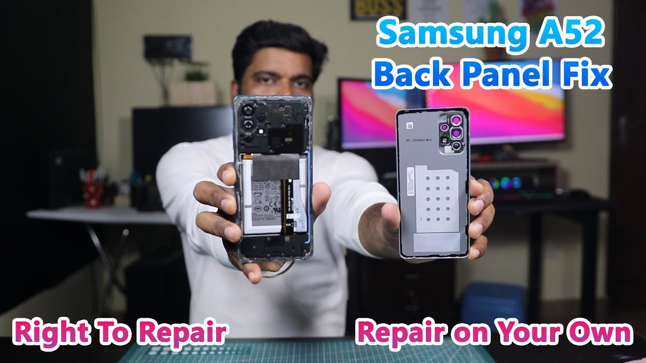 Fixing Samsung A52 Back Panel At Home 🛠️📱 Repair Yourself 🔥in Tamil