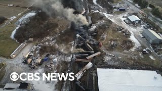 Biden promises accountability one year after train derailment in East Palestine