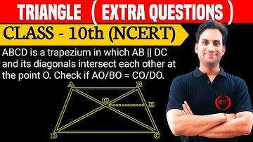 ABCD is a trapezium in which AB || DC and its diagonals intersect each other at the point O. Check