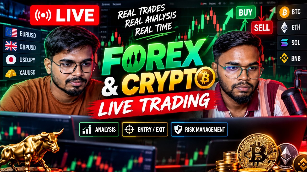 🔴 LIVE NOW 🔥 Forex & Crypto Live Trading | BTC + XAUUSD Analysis #Shorts