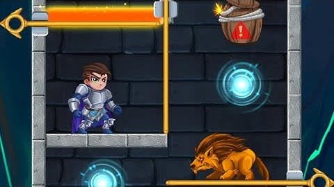 Rescue Hero Gameplay/ Pull The Pin All Level Solution - Mobile Game