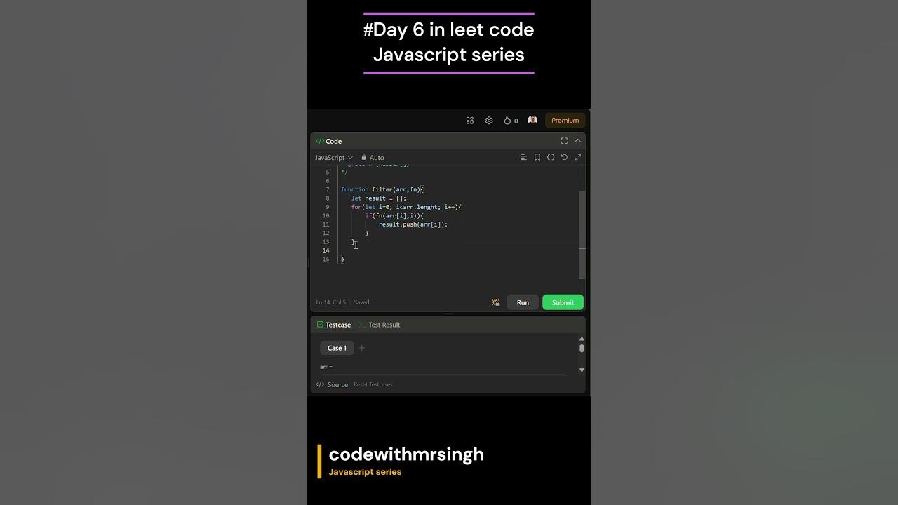 **"Day 6: Filtering Arrays in JavaScript Without `Array.filter` | 30 ...