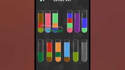 #new Water Color Sort Puzzle level 937 #WaterColorSortPuzzle #game #games
