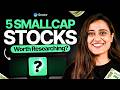 5 Smallcap growth stocks worth researching in a falling market ?