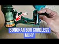 Bongkar bor cordless mlhy  cara membuka gearbox bor cordless