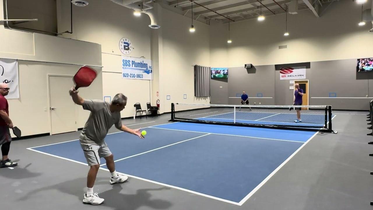 Ball VEERS Off Course, Striking Divider & Net Pole Instead of Rolling Toward the Server • 