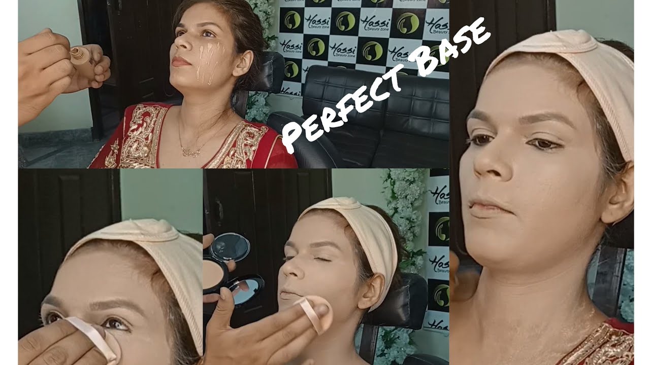 Best Foundation Bridal base | Base bnana ka tarika | Face powder use method with Hasnain bhatti 😍
