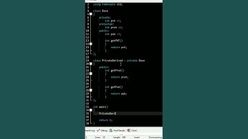 Private Inheritance In C++ | #shorts #shorts #shortvideo #short #viral #cpp #code #coding