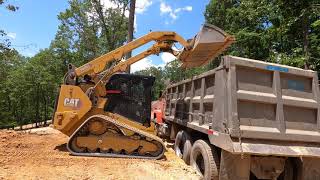 CAT CTL Technology, 299D3 Loading Tandem Truck with Amateur Operator