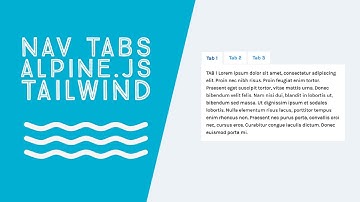 Nav Tabs Tutorial with Alpine.js & TailwindCSS!
