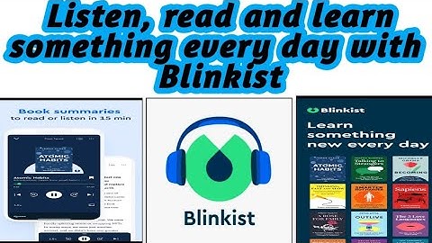 My review of the application Blinkist Book summaries Daily