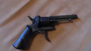 Антикварный жакетный револьвер сист Лефоше