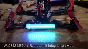 Ws2812 LEDs RGB mit Remote Controller oder konfigurierbar (z.b. per Cleanflight)