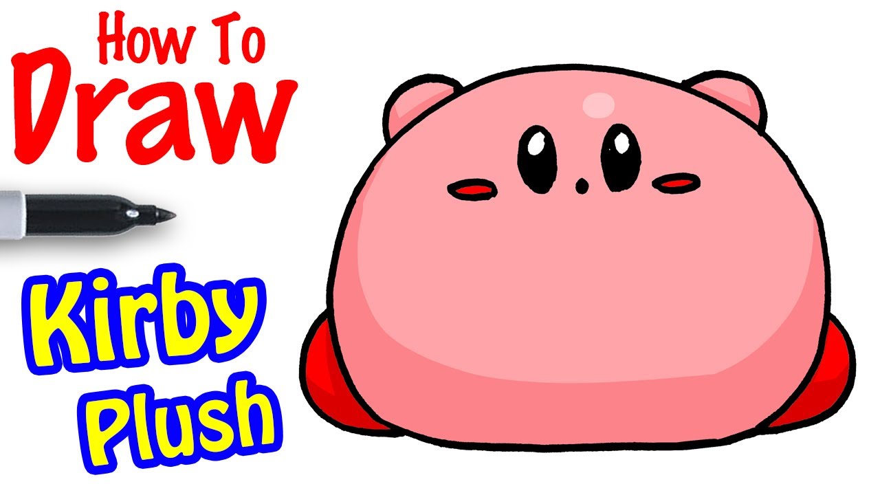 How to Draw a Kirby Plush - YouTube