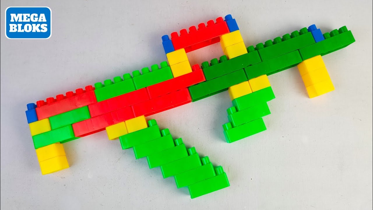 TUTORIAL How to Make Small Gun From Mega Lego Blocks BUILDING ASMR ...