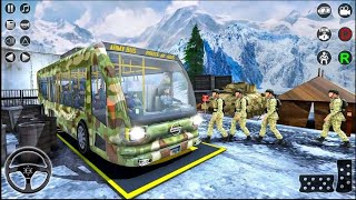 Us Army Transport Bus Driver Simulator -- Offroad Soldier Transport Driving- android gameplay screenshot 5