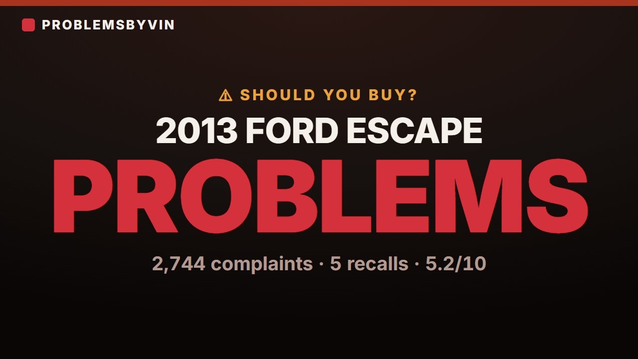 2013 Ford Escape problems — video thumbnail