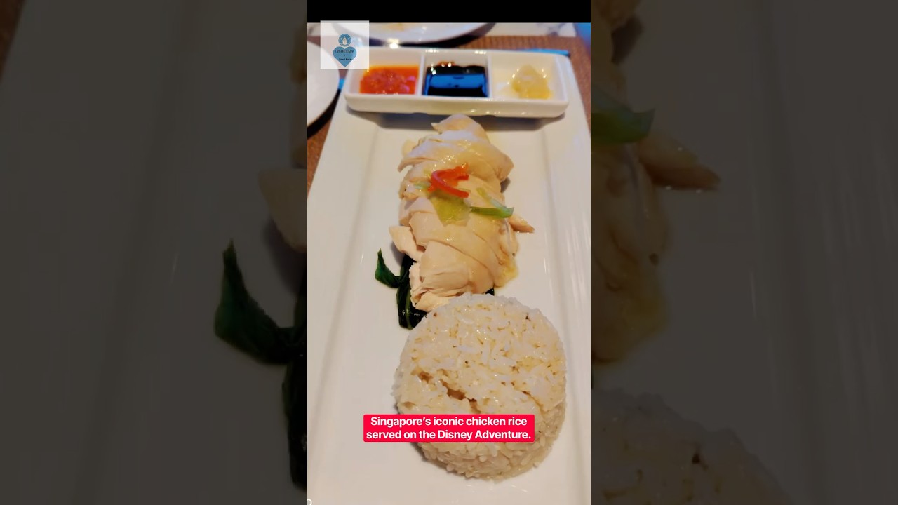 Singapore’s famous chicken rice served on the Disney Adventure. #simplyasia