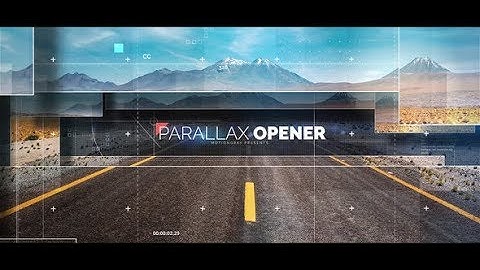 Parallax Opener (After Effects Template)