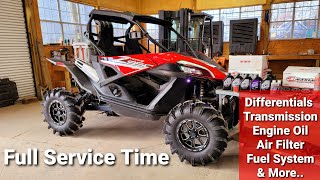 CFMOTO ZFORCE 950 Full Maintenance Service How to Change Oil, Diffs, Transmission... 2021 & 2020