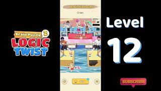 Brain Puzzle 2 Logic Twist Level 12 - Tug War 🧠 | Walkthrough | SolutionGuruji screenshot 3
