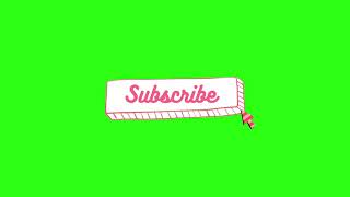 Aesthetic subscribe button | Aesthetic Green Screen
