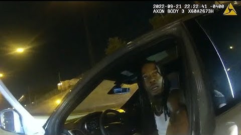 Bodycam: Playboi Carti arrested for reckless driving after going 133 in a 55