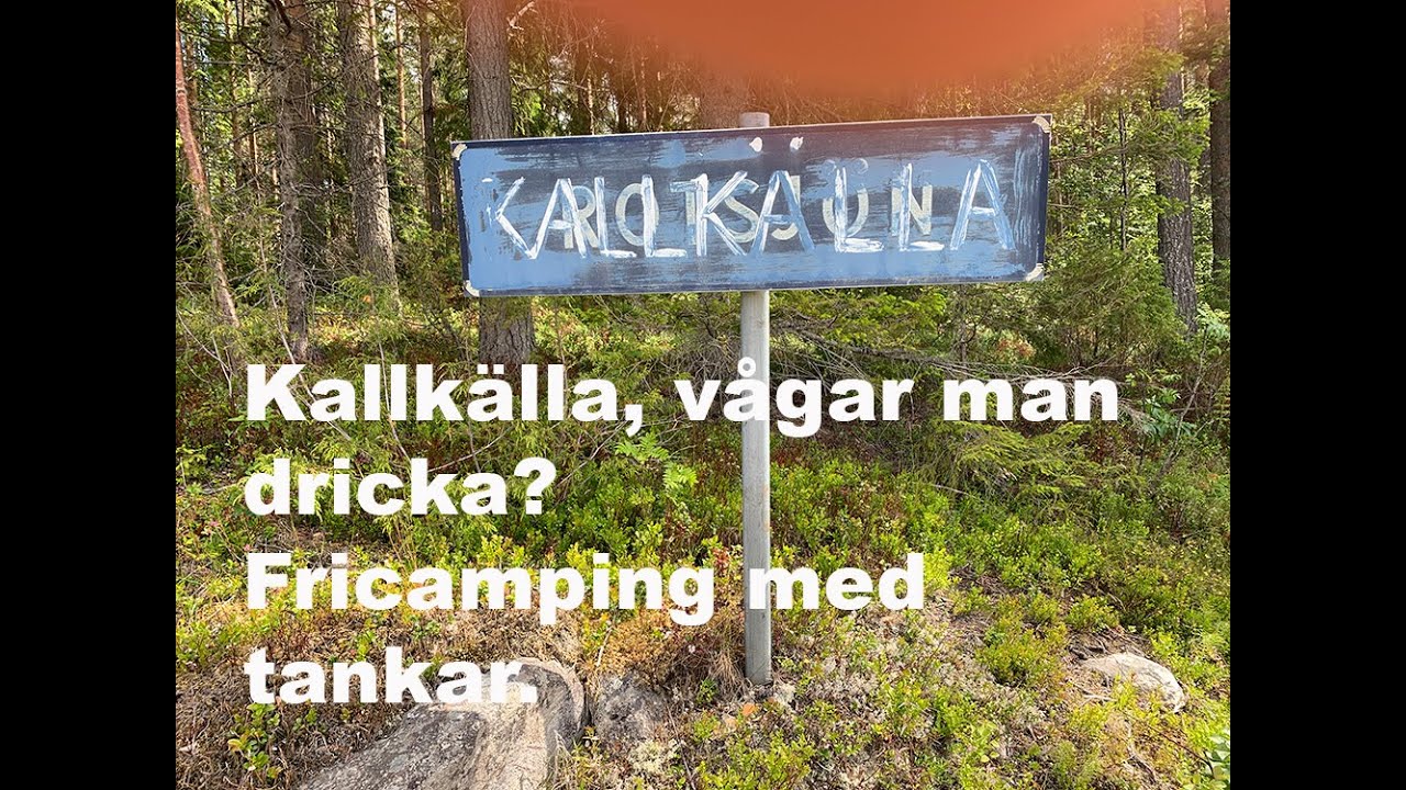Tankar från en fricampare. Här hittas dricksvatten utan PFAS i kallkälla