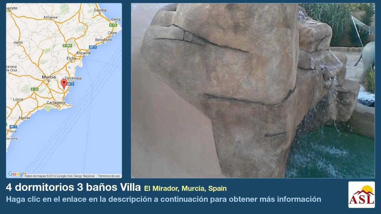 4 dormitorios 3 baños Villa se Vende en El Mirador, Murcia, Spain YouTube