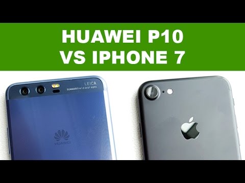 HUAWEI P10 vs iPHONE 7 : comparatif des designs - MWC 2017