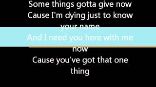 One thing - One Direction w/ lyrics