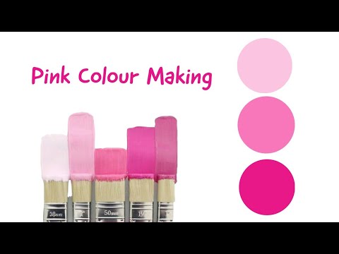 Pink Colour Making How To Make Acrylic Mixing Almin Creatives You - What Colors Make Light Pink Paint