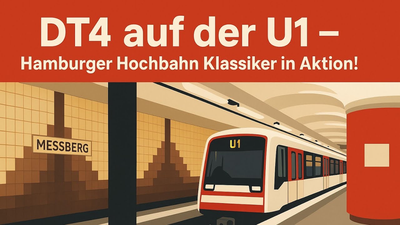 DT4 auf der U1 – Hamburger Hochbahn Klassiker in Aktion! 🚇
