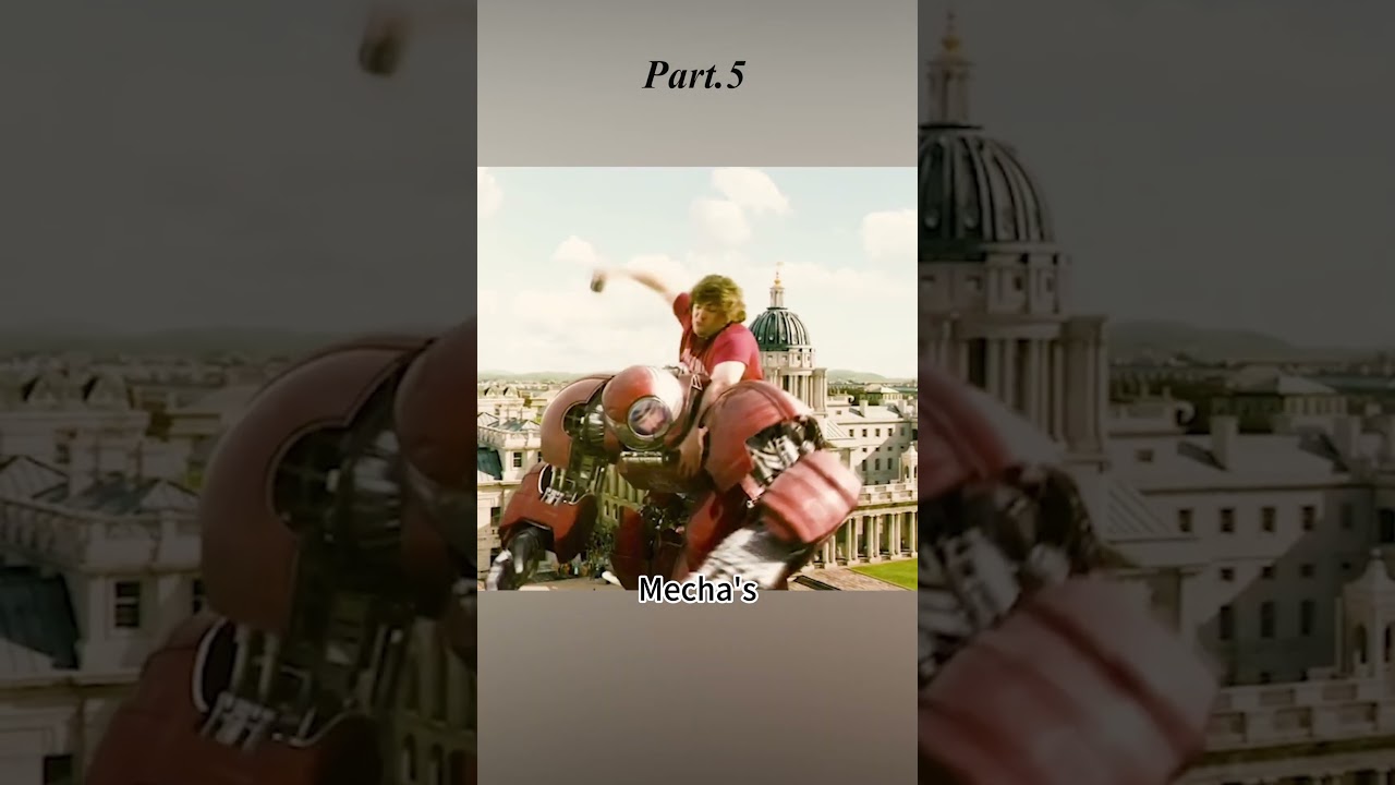 Gulliver defeats the evil mech