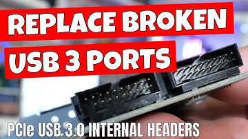 How To Add Or Replace USB3 Internal Motherboard Header For Case Ports IO