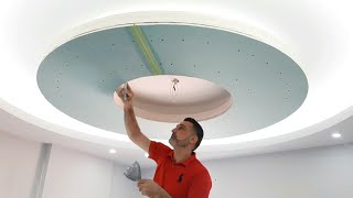 The easiest way to make a beautiful and simple circular gypsum board sea