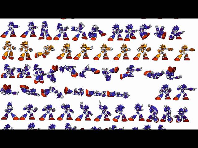 Mecha Sonic sprites listo 