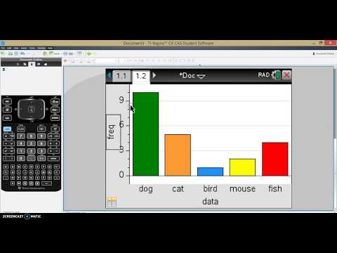 Ti-Nspire 101 - Frequency table to Histogram