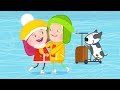 Cartoon auf Deutsch - Smarta und Amalia wollen Schlittschuhlaufen - Der Weg zur Eisbahn