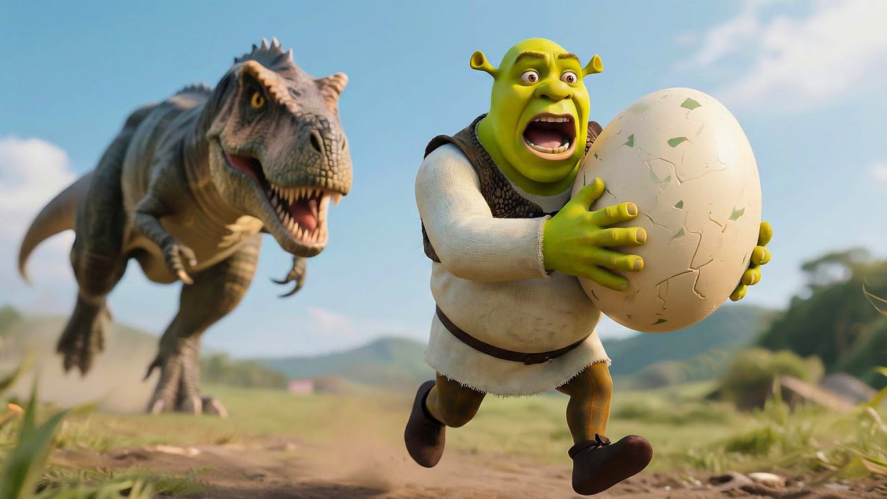 Shrek’s Big Fish… and a Hippopotamus! 🎣🦛 Hilarious Fishing Trip | Funny Shrek Animation