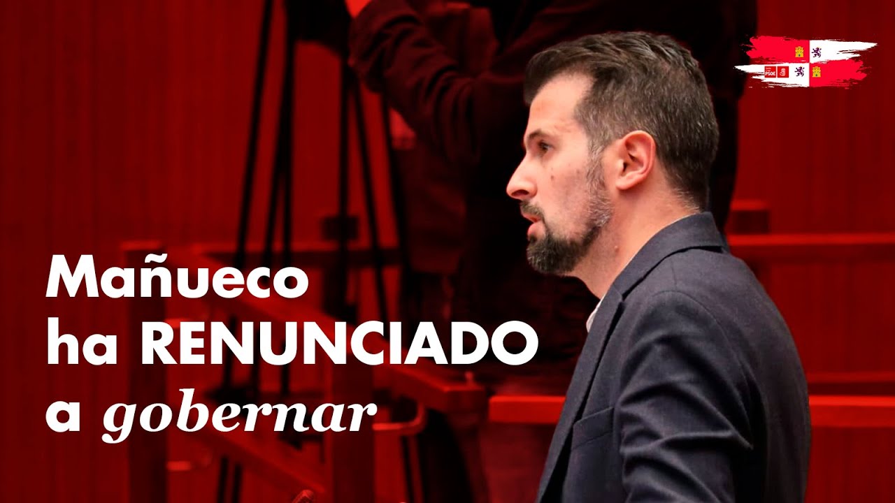 29/11/2022 Intervención de Luis Tudanca en el Pleno de las Cortes de Castilla y León