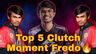 Top 5 Best Clutch Dari Fredo🔥 [PMPL/PMWL] #ClutchMoment #FredoSameon