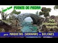 Como hacer PUENTE DE PIEDRA para / MAQUETAS, DIORAMAS o BELENES/ 2021