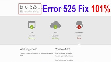 error 525 ssl handshake failed cloudflare || how to fix ssl handshake error ||How to solve error 525